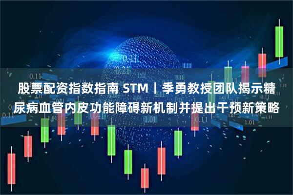 股票配资指数指南 STM丨季勇教授团队揭示糖尿病血管内皮功能障碍新机制并提出干预新策略